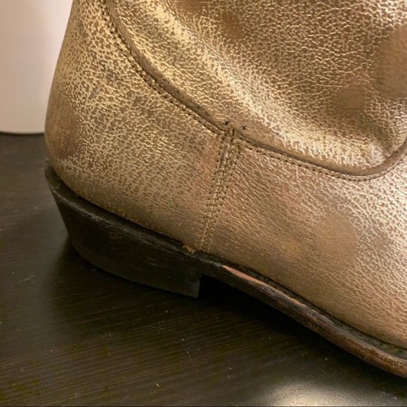 ASH Gold tone cowboy boots - Picture 6 of 7